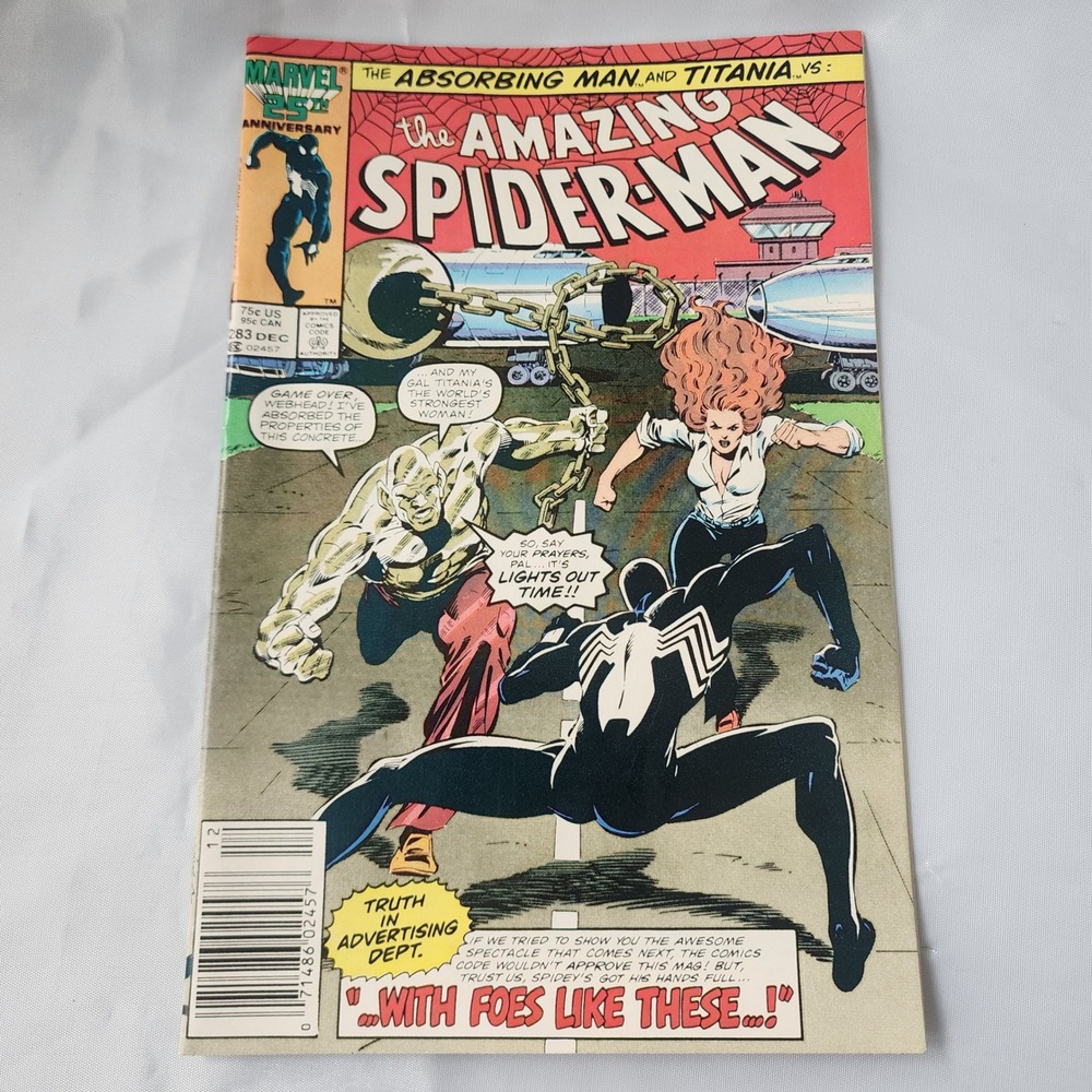 Amazing Spider-Man #283 Marvel Comic Book December 1986 Absorbing Man‎ Titania